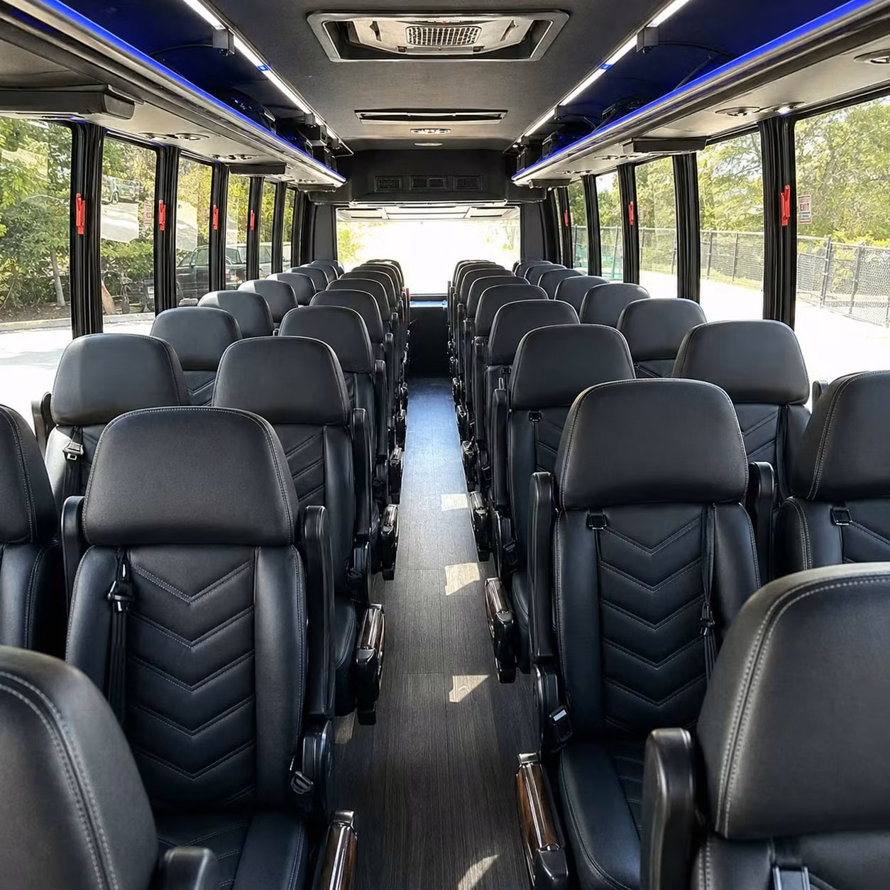 25 passenger minibus interior